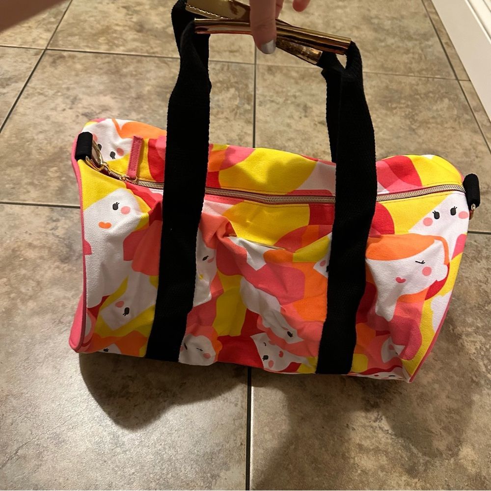 Benefit Cosmetics Faces Colorful Duffle Bag